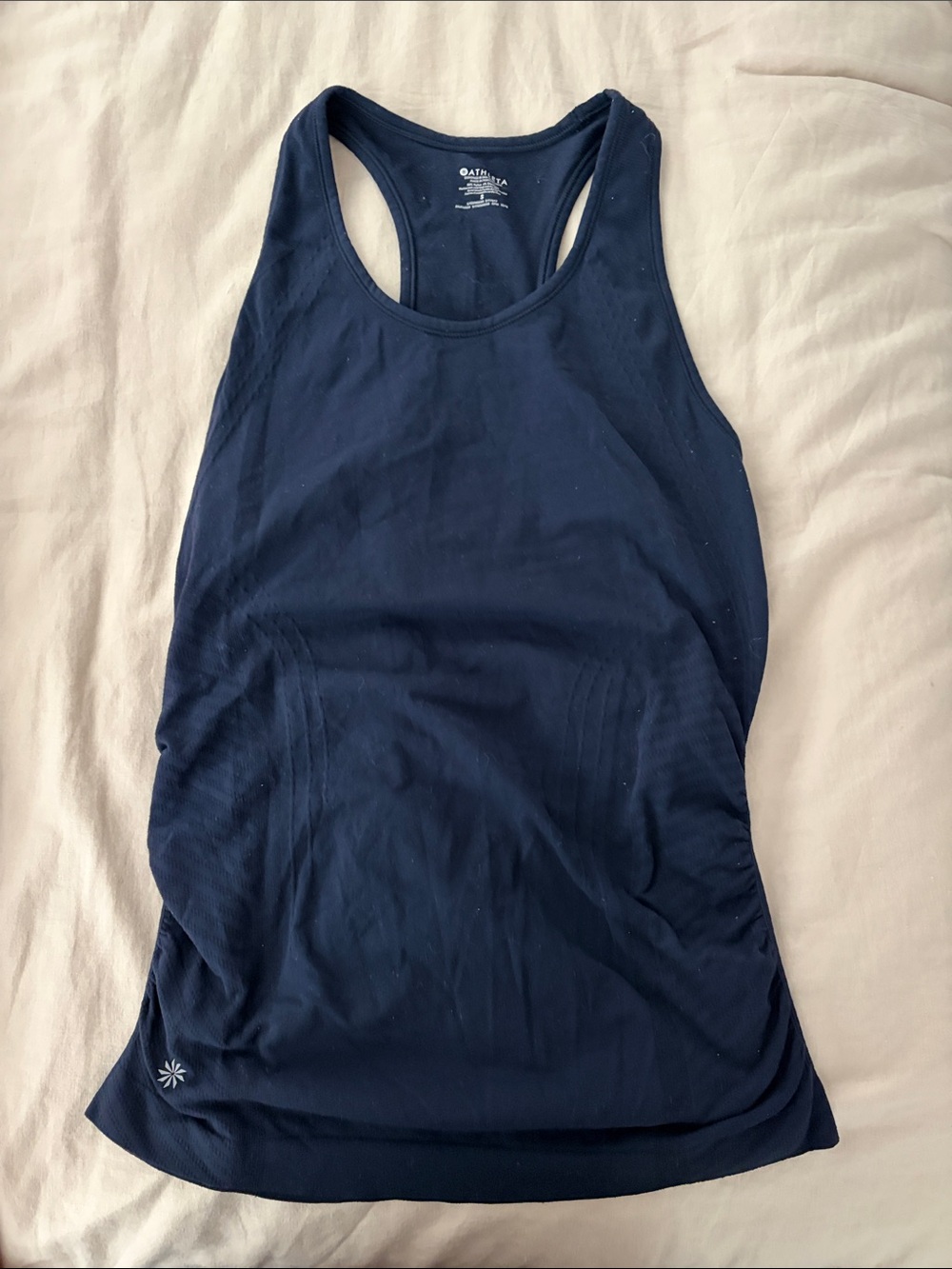 Athleta Momentum Tank - Solid Dark Blue Active Top